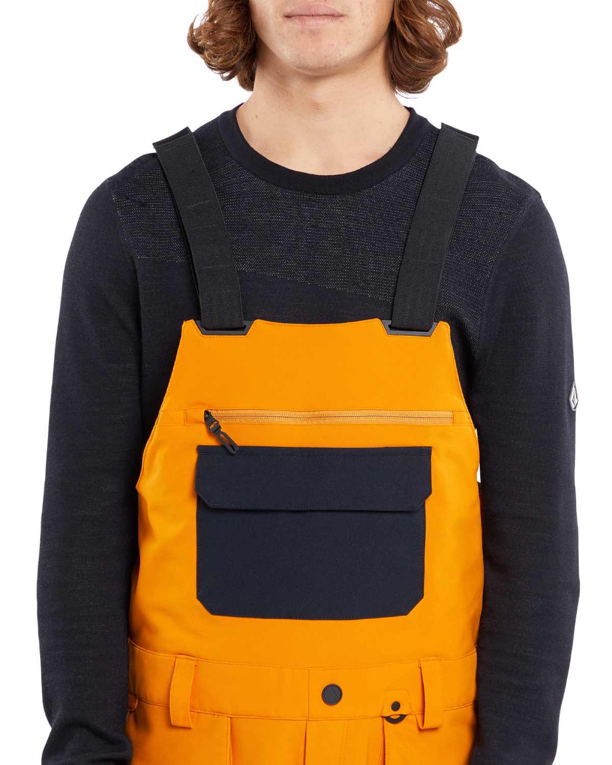Volcom Men's Roan Bib Overall in Gold